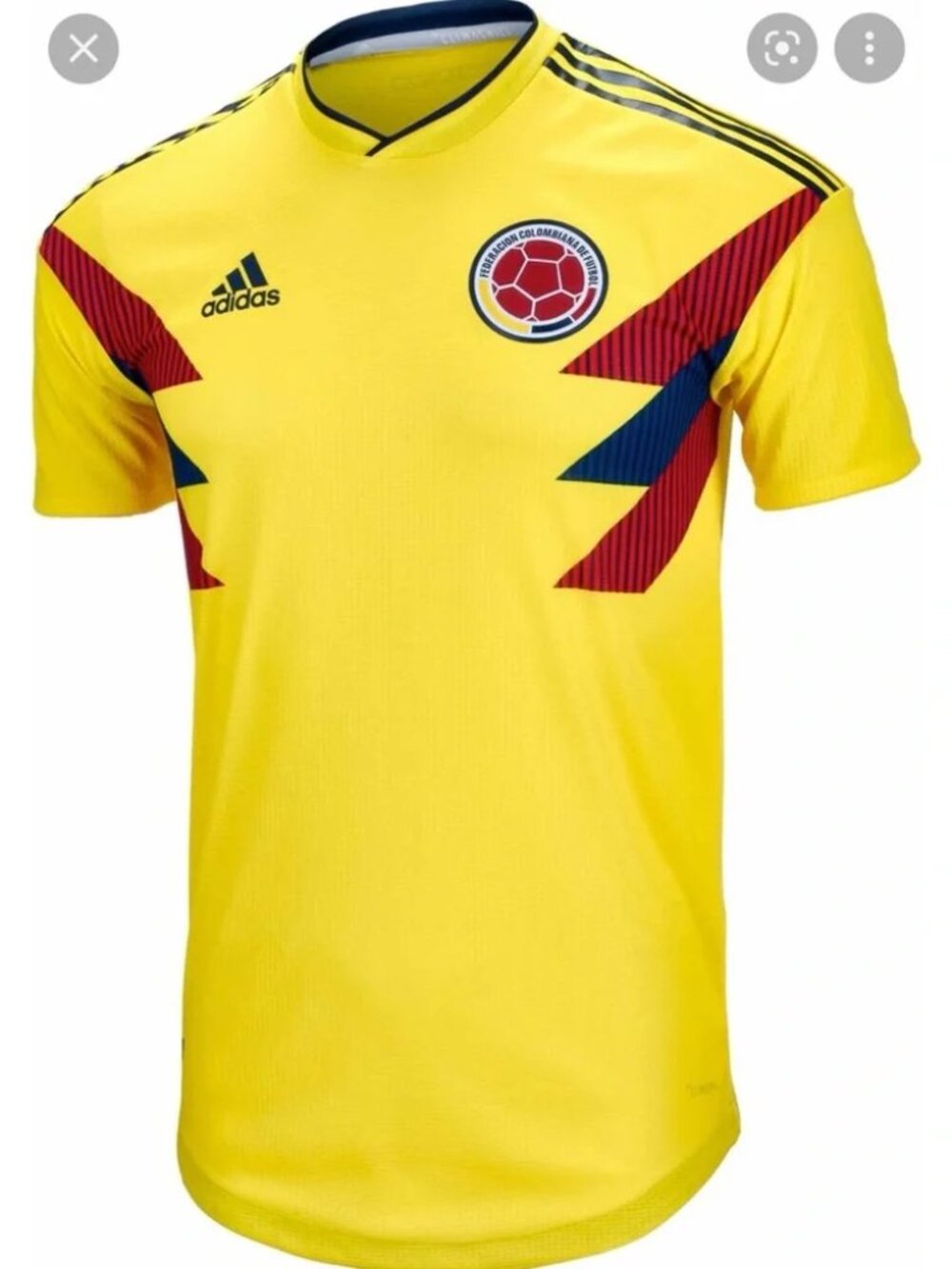adidas Men's Soccer Colombia Home Jersey World Cup 2018 Size M .